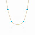 14k solid gold beaded Necklace