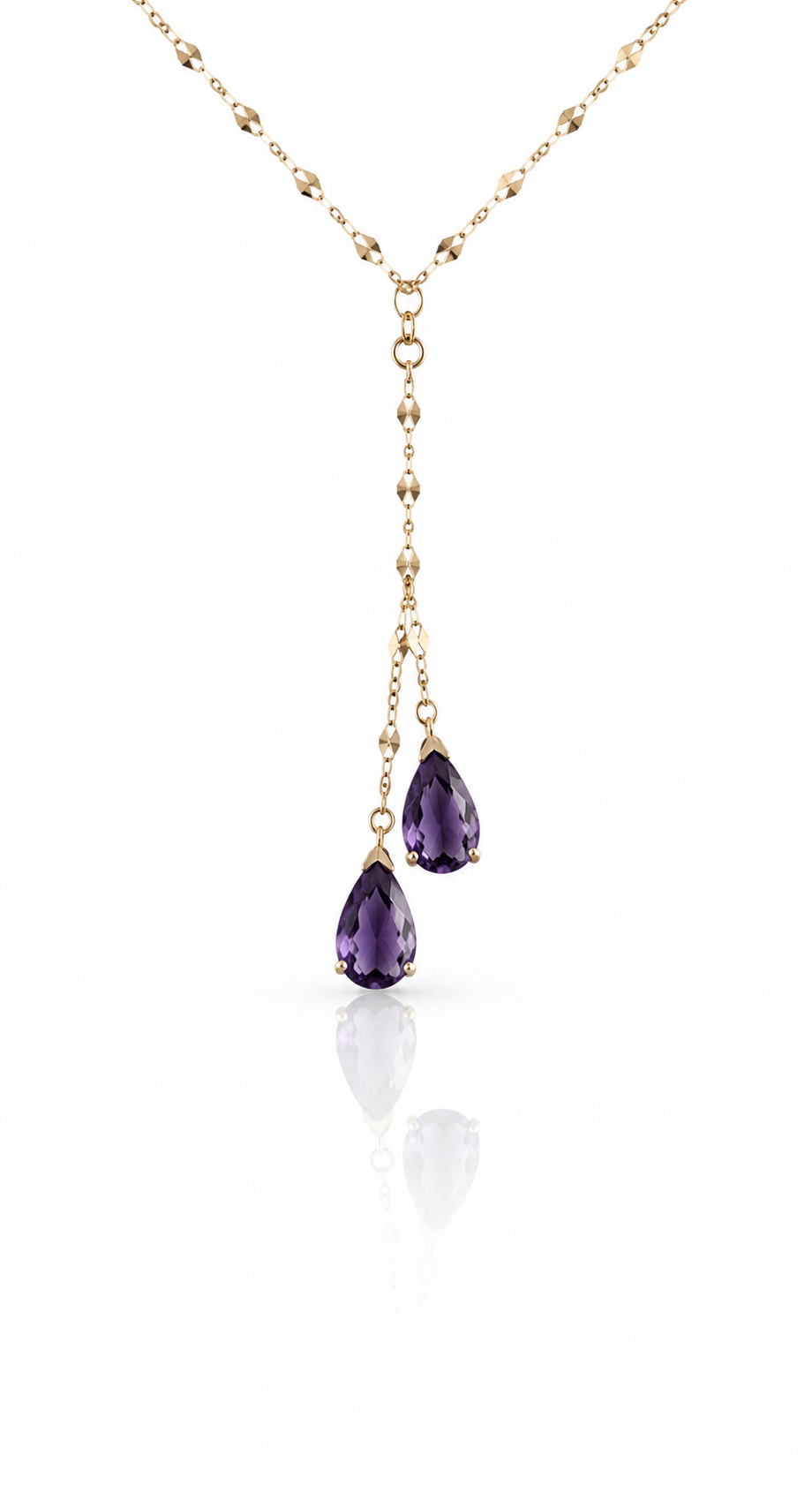 14 solid gold amethyst