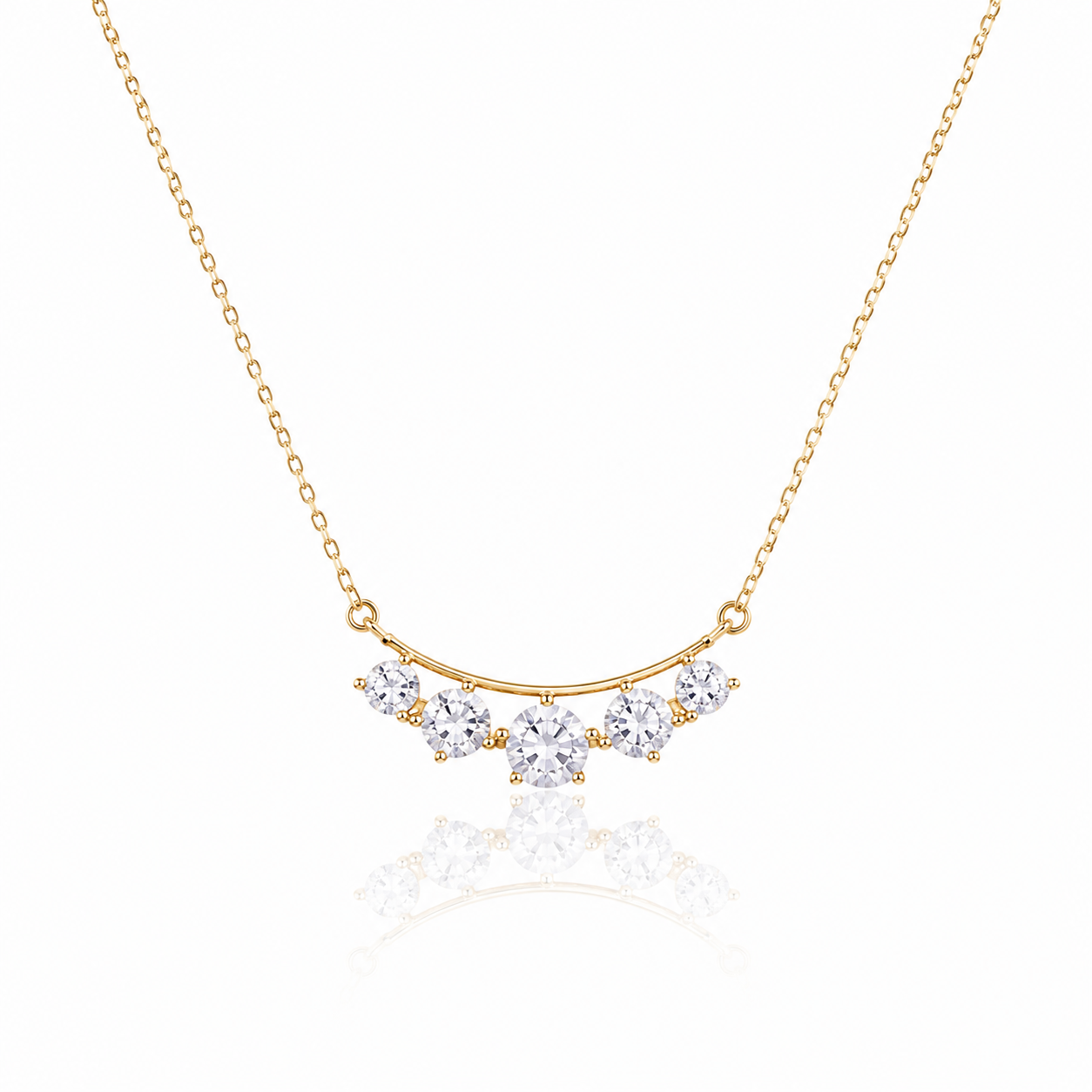 Solid 14k zircon