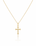 14k solid gold cross
