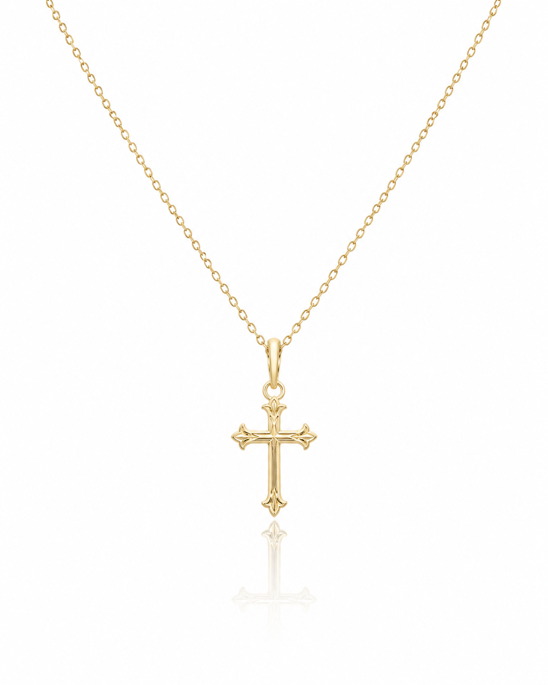 14k solid gold cross